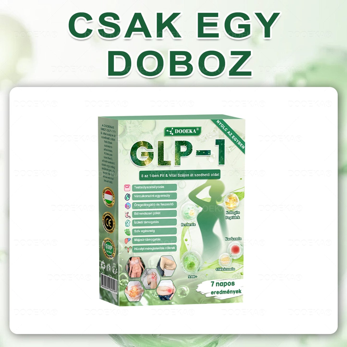đđDOOEKAÂź GLP-1 8 az 1-ben Fit & Vital SzĂĄjon ĂĄt szedhetĆ oldat â â°Napi egyszer, 7 nap alatt lĂĄthatĂł vĂĄltozĂĄs / ElhĂzĂĄs, szĂv- Ă©s Ă©rrendszeri egĂ©szsĂ©g, cukorbetegsĂ©g, alvĂĄsi apnoe, bĂ©lrendszer egĂ©szsĂ©ge, ĂzĂŒleti problĂ©mĂĄk Ă©s mĂ©g sok mĂĄs esetĂ©n