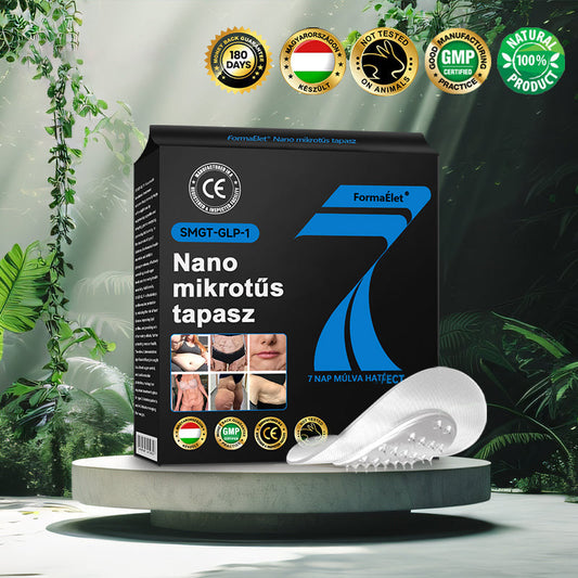 FormaÉlet® 🌱Nano Mikrotű Tapasz SMGT-GLP-1-tel és Matrixyl 3000-rel – Fogyás, Bőrfeszesítés, Vércukorszint-támogatás, Injekció Nélkül, 7 Napos Eredmény