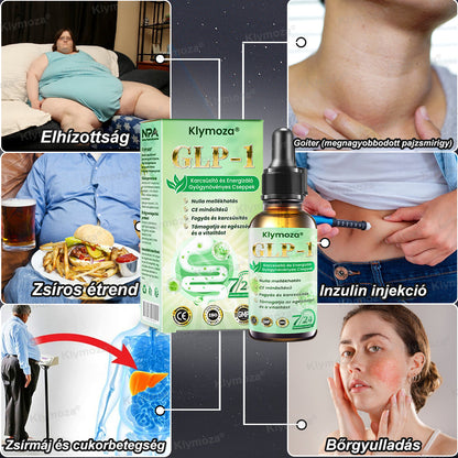 A Magyar Orvosi Kamara hivatalos ajánlásával 💥 | Klymoza® GLP-1 Karcsúsító és Energizáló Gyógynövényes Cseppek