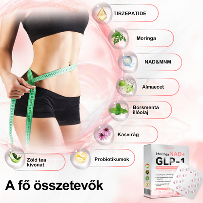 💟Tooyes® GLP-1 Magas Koncentrációjú Folyékony Gyöngyök – NAD+, Moringa, HCA összetevőkkel (Fogyás, Öregedésgátlás, Bél- és Immunrendszer támogatás, Vércukorszint egyensúly, Szív- és Agyegészség) ⚡