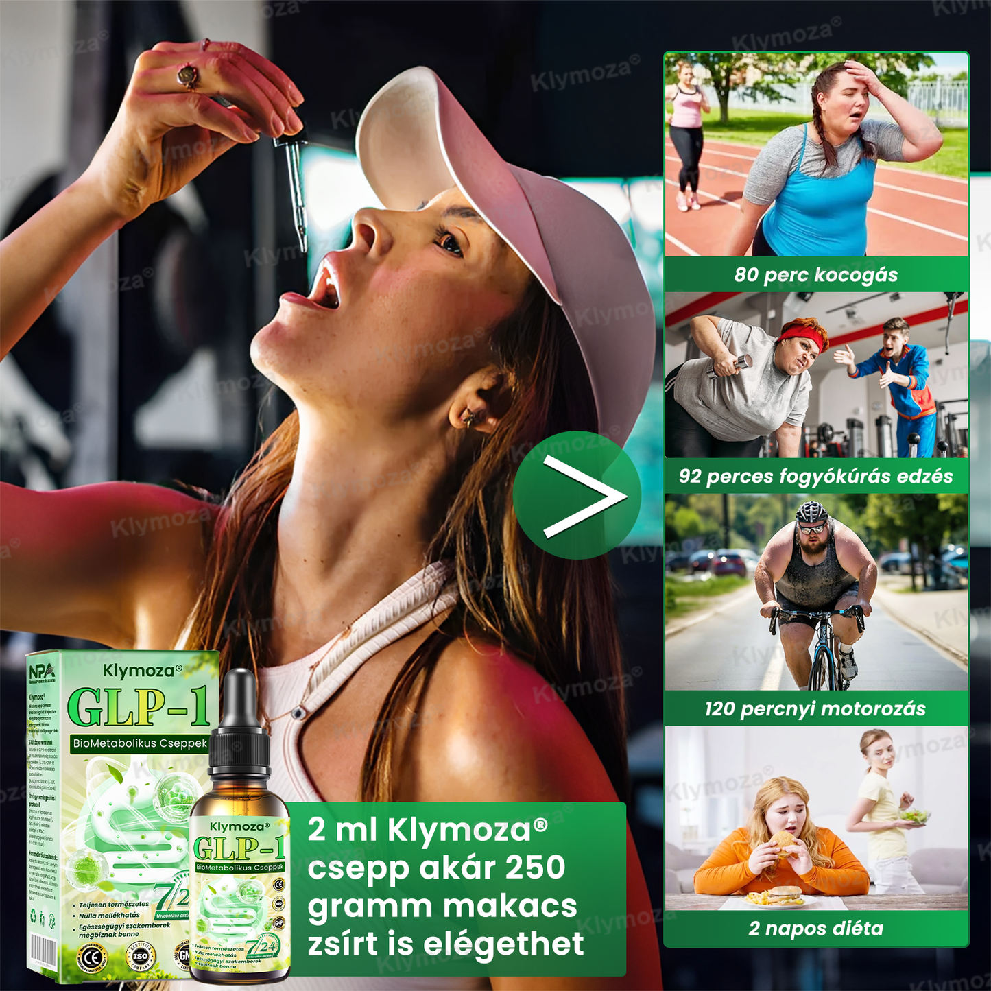 💚Klymoza® GLP-1 BioMetabolikus Cseppek 🏆🏆(Élelmiszeripari zsírégető – Az Elhízási Társaság fejlesztette)