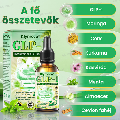 💚Klymoza® GLP-1 BioMetabolikus Cseppek 🏆🏆(Élelmiszeripari zsírégető – Az Elhízási Társaság fejlesztette)