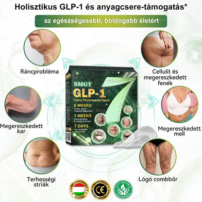 【Hivatalos áruház】🍃🍃Buildleaf® SMGT-GLP-1 Nano Mikrotű Tapasz - Kollagénnel és Matrixyl 3000-rel 丨Célzott hatás: elhízás, megereszkedett bőr, magas vérnyomás, cukorbetegség, zsírmáj, testi fájdalmak és egyéb problémák ellen