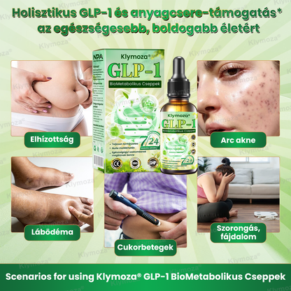 💚Klymoza® GLP-1 BioMetabolikus Cseppek 🏆🏆(Élelmiszeripari zsírégető – Az Elhízási Társaság fejlesztette)